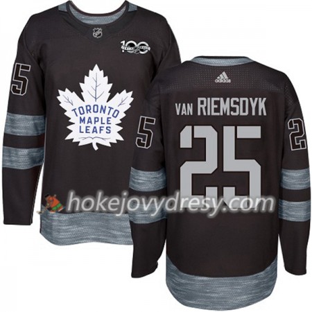 Pánské Hokejový Dres Toronto Maple Leafs James Van Riemsdyk 25 1917-2017 100th Anniversary Adidas Černá Authentic